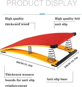 Wellshow Springs Gymnastics Springboardトレーニングスプリングボード体操ポータブル湾曲ボールト滑り止めマット付き - Product Image 3