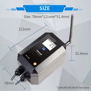 Alta precisione ± 0.2 ℃ ± 2% RH LoRa/IP67 19000mAh trasmettitore di umidità di temperatura per l'automazione degli edifici HVAC - Product Image 6