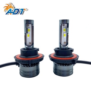 หลอดไฟหน้ารถยนต์ ADT 9-32V สี Gun Color รุ่น S10 Seoul-CSP 3570SMD 50W 8000LM 6500K สีขาว กำลังสูง H7 9005 9006 H11 H4 - Product Image 2