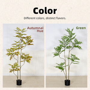 Albero Artificiale Laccato Premium in <span class=keywords><strong>Vaso</strong></span>, Pianta Finta per Decorazione d'Interni di Casa, Ufficio e Ambienti Commerciali - Product Image 2