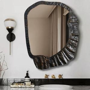 Modern Stainless Steel Eco-Friendly Wedding Decorative Mirror Entrance Foyer Living Room <b>Fireplace</b> French Art <b>Wall</b>-Mounted - Product Image 1