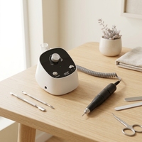 Machine à ongles électrique professionnelle JD104H 35000 tr/min, 65W, moteur à balais portable, outil de polissage pour nail art, prise US/EU