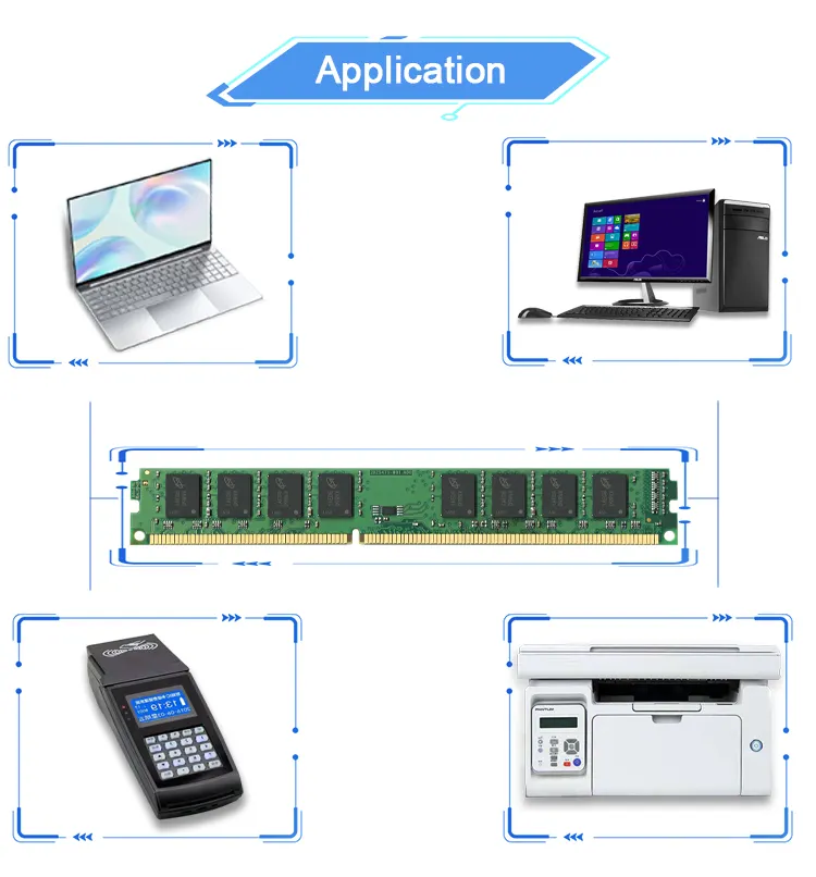 Bigway Factory Dual Channel design compatto Desk top PC Memory Strip DDR3 4GB 1333 memoria modulo Ram ddr3