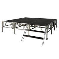 Panggung Modular Aluminium Grosir, Panggung Acara Portabel dengan Permukaan Anti-Selip, Custom OEM untuk Konser, Pernikahan, dan Acara Lainnya