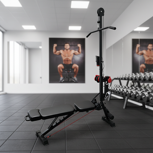 <span class=keywords><strong>Banco</strong></span> de Pesas Ajustable con Accesorio para Polea, Diseño Plegable Inclinable/Declinable para Entrenamiento de Fuerza de Cuerpo Completo en Casa - Product Image 5