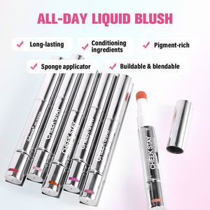 Rubor Líquido en Barra con Aplicador de Esponja, Alta Pigmentación, Larga Duración, Mezcla Perfecta, Barra Cremosa para Mejillas, Maquillaje de Marca Privada - Product Image 6