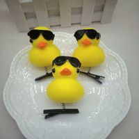 Épingles à cheveux en peluche 3D, dessin animé amusant, mode enfant, pince à bec de canard, accessoires, décorations pour la tête, cadeaux pour adultes et enfants