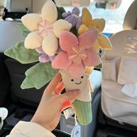 Buket Boneka Beruang Lembut untuk Pengiring Pengantin, Hadiah Ulang Tahun Pernikahan untuk Wanita, Dekorasi Romantis