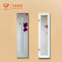 Cermin Kamar Mandi Vanity LED 3 Warna yang Dapat Diredupkan dengan Sensor Sentuh Pintar Berbahan Aluminium Alloy untuk Hotel Modern