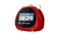 Jam Alarm Pintar Anak dengan Kontrol Suara AI Mesin Suara White Noise Timer Mainan Robot Keren untuk Anak Laki-laki dan Perempuan