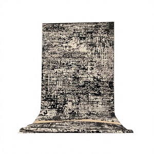 Alfombra Turca de Poliéster Afelpada Adiva, Tejida a Máquina con Diseño Jacquard, de Pelo Alto, Acolchada, Reversible, Lavable, Antideslizante y Antibacteriana - Product Image 1