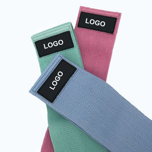 Ensemble de bandes de résistance-Bandes d'exercice Booty & Legs, bandes extensibles en tissu anti-dérapant pour femmes/hommes <span class=keywords><strong>à</strong></span> <span class=keywords><strong>la</strong></span> <span class=keywords><strong>maison</strong></span> Fitness ou Gym-3 niveaux - Product Image 5