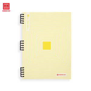 Cuaderno Espiral con Cubierta de Plástico Básico Modelo 3009 de Hong Ha, con Cubierta de PP, Protección Esmerilada, Anillas Segmentadas, Diseño Juvenil - Product Image 1