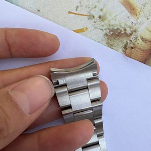Cinturino Bracciale Glidelock Oyster da 21mm 20mm con Chiusura Deployante per Rolex Oyster Submariner Daytona Black White Water <span class=keywords><strong>Ghost</strong></span> - Product Image 3