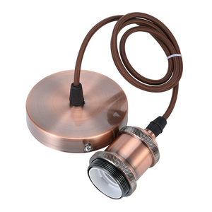 Retro Gold/Silver/Rose Gold Pendant Chandelier Light Fixture with Aluminum Alloy <strong>Suspension</strong> E27 Screw Base <strong>Wired</strong> Socket - Product Image 4