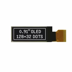 0.91 אינץ I2C 12832 OLED לבן/כחול צבע SSD1306 נהג IC oled תצוגה