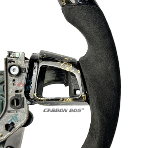 Volante de Fibra de Carbono Forjado en Oro para <span class=keywords><strong>Cadillac</strong></span> <span class=keywords><strong>CTS</strong></span> <span class=keywords><strong>CTS</strong></span>-V, Compatible con <span class=keywords><strong>Cadillac</strong></span> ATS <span class=keywords><strong>CTS</strong></span> XTS CT4 CT5 XT4 XT5 XT6 2012 2014 2016 2022 - Product Image 2