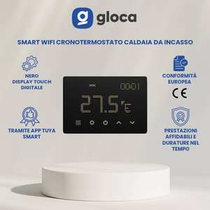 Termostato Inteligente WiFi Gloca 230V, Montado en Pared, Pantalla Táctil Digital, Control de Caldera para Calentadores Eléctricos - Product Image 2