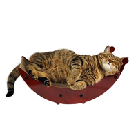 Nouvelle conception d'usine Grattoir détachable de luxe écologique pour chat en forme de bateau de lune Jouet en carton Cataire