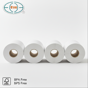 3-1/8" X 270' White Thermal Receipt <b>Paper</b> <b>Roll</b> 48gsm BPA Free for Restaurant POS Systems OEM Custom Logo - Product Image 2