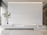 Dalles de marbre blanc du Guangxi pour plans de travail de cuisine, dessus de meubles de salle de bain, revêtements muraux, marches d'escalier et carreaux de sol découpés sur mesure