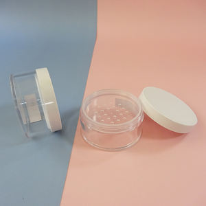 Grossiste Pot de poudre libre en plastique pailleté de couleur 3-en-1 pour injection Récipient cosmétique imprimé timbre à chaud - Product Image 5