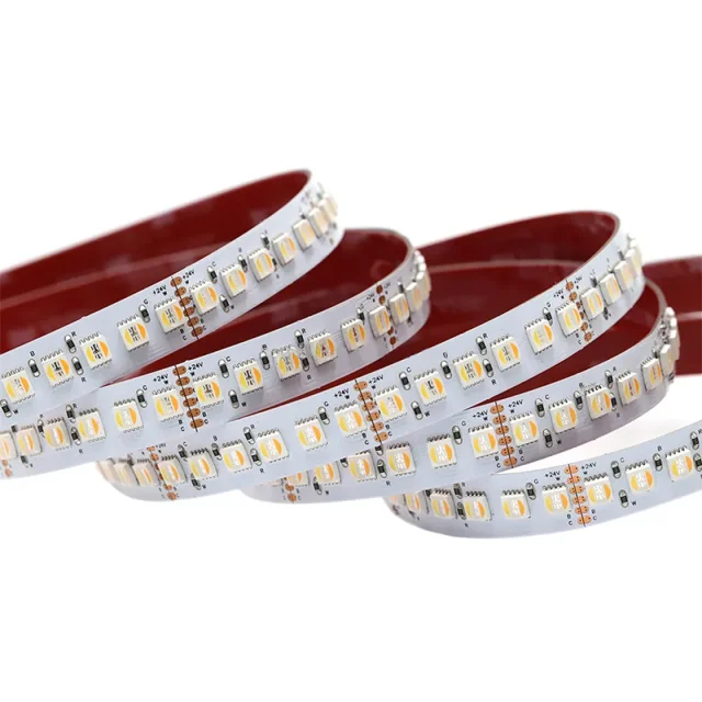 High CRI Ra90 RGBCCT LED Strip Light 24V/12V SMD5050 120LED/m 12mm IP20/IP65/IP67/IP68 App Control