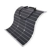 Panneau solaire monocristallin flexible 100W 150W 200W, module solaire léger et pliable pour camping-car, bateau, toit, camping