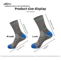 Chaussettes de sport en laine mérinos pour le cyclisme, la course à pied, la chaleur hivernale, chaussettes thermiques épaisses mi-mollet pour la randonnée, le trekking et le ski