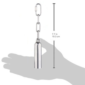 Campana de Acero Inoxidable a Prueba de Mordidas para Loros, Juguete con Sonido para Macacos, Cacatúas, Loros Grises Africanos, Accesorio para Jaulas de Aves Grandes - Product Image 2