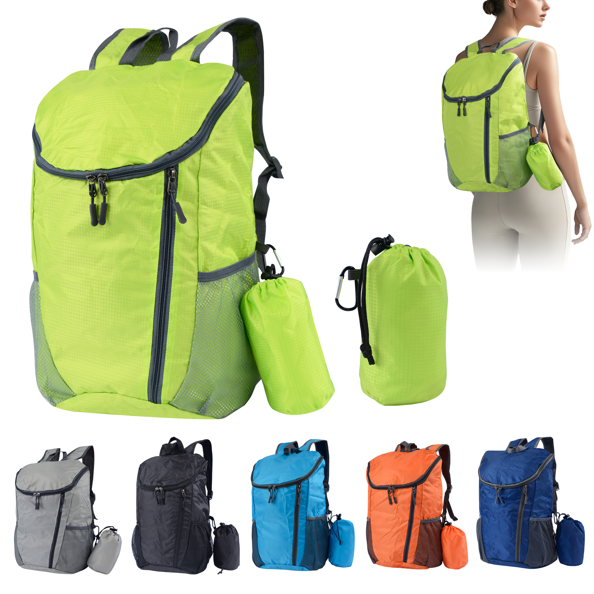 Foldable Travel Backpack Unisex Large Waterproof