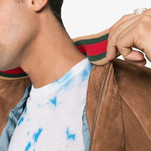 Chaqueta de cuero de vaca para hombre Chaquetas genuinas para hombre Chaqueta de cuero de bombardero A2 real de vaca - Product Image 5