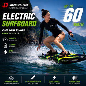 Planche de <span class=keywords><strong>surf</strong></span> électrique à grande vitesse en fibre de carbone, propulsée par jet, pour sports nautiques - Product Image 3