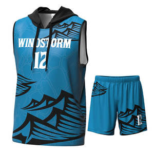 Personnalisé 7on7 Maillot de Football Sublimation Spandex Polyester Conception à Capuche Chemises de Football d'Équipe Sans Manches - Product Image 4