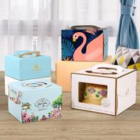 Boîtes à gâteaux d'anniversaire riches en papier imprimé de couleur conçues