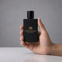 Flacons de parfum rectangulaires en verre personnalisés avec logo, 30ml/50ml/100ml, sérigraphiés, uniques, avec atomiseur, livraison rapide