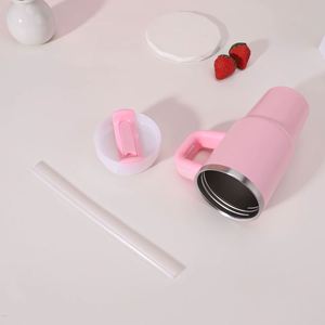Vaso Térmico de Acero Inoxidable de 14 oz Personalizado al por Mayor, Taza Aislante para Bebidas Frías y Calientes, Portátil para Exteriores, Doble Compartimento para Bebidas, Taza para Auto con Asa - Product Image 3