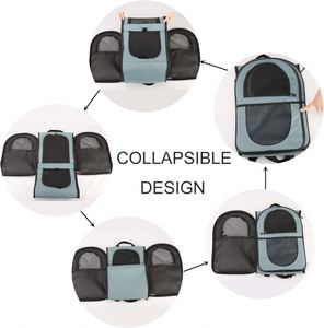 Échantillon gratuit : Sac de transport souple pour chat et chien, sac de voyage pour animaux de compagnie pour petits chats et chiens de moins de 15 livres, sac de transport pliable et robuste. - Product Image 2