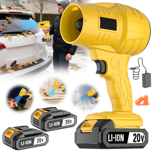 เครื่องเป่าลมไร้สาย 20V ระดับอุตสาหกรรม ขนาดเล็ก กำลังแรง สำหรับทำความสะอาดใบไม้ ปิ้งย่าง คลังสินค้าในสหรัฐอเมริกา รุ่น CB-20SE-2 เครื่องเป่าลมไร้สาย - Product Image 1