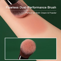 Meistverkaufter Puderkeil-Mischpinsel Anpassbare Farbe Weiche Synthetikhaare Private Label Veganer Rouge-Pinsel