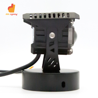Projecteur de moto à double couleur 20W, clignotant, faisceau haut/bas, feu antibrouillard avec œil de démon, projecteurs LED automobiles