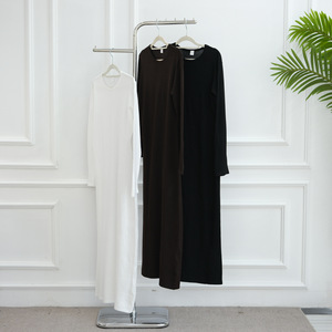 Sharut Wholesale Ramadan Dubai <strong>Tunic</strong> Modest Women's Dress Muslim Women <strong>Jersey</strong> Cotton Elastic Stretchy Bodycon Inner Slip Dress - Product Image 4