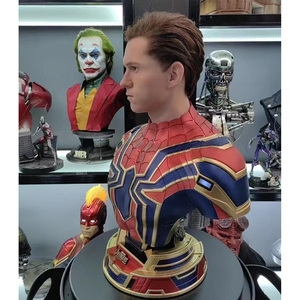 Statua Busto di <span class=keywords><strong>Spiderman</strong></span> in Resina Ecologica, Modello Artigianale, Ornamento per Serie TV e Decorazioni Domestiche - Product Image 3