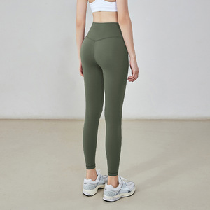 Pantalones de Yoga de Cintura Alta Ajustables y Ligeros para Mujer, Primavera/Verano/Otoño, Nailon, Absorben la Humedad, Deportivos, Fitness - Product Image 3