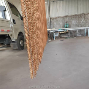 Cortinas de Bolas y Cadenas Metálicas para Interiores Modernos, Malla de Cadena de Bolas de Aluminio para Exhibición en Escaparates - Product Image 4