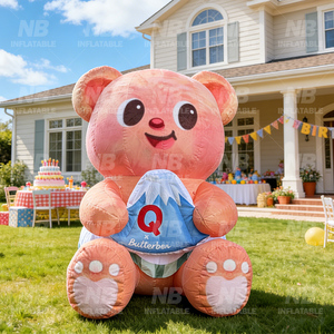 Customized Design Bear Cartoon Characters Inflatable Cute for Party Decoration Advertising Inflatable Moon Customized Bear - Product Image 2