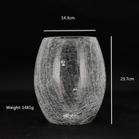 Lala — vase en cristal gravé pour mariage, décoration, 5 pièces