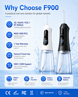 Irrigador Dental Eléctrico Portátil Inalámbrico IPX7 de 300ML para Limpieza de Dientes, OEM/ODM al por Mayor