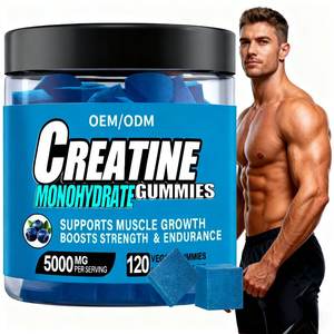 Gommes OEM pour la prise de poids Gommes à base de plantes à forte énergie Stimuler la croissance musculaire Gommes de santé globale Créatine Monohydrate - Product Image 1