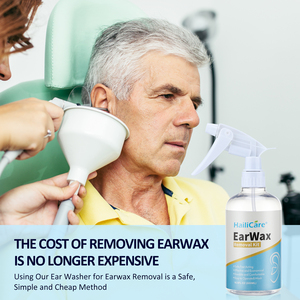 Botol telinga asli dapat dipakai ulang, Kit penghilang kotoran telinga, botol pembersih irigasi air telinga - Product Image 3